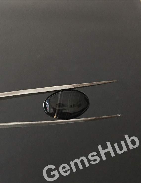 Natural Certified Sulemani Black Hakik Stone, 6.75 ct